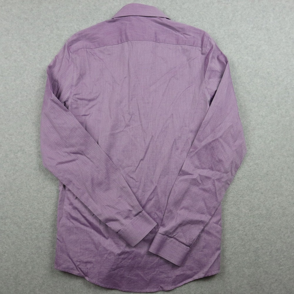 JF J Ferrar Shirt Mens S 14-14.5 34/35 Coolmax Slim Stretch Button Long Sleeve - Picture 7 of 8